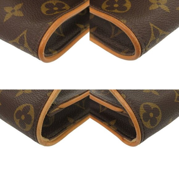 LOUIS VUITTON Authentic Brown Monogram Pochette Shoulder Bag - Picture 4 of 8